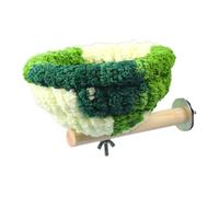 HGZLQKD Nest Bed for Parrots Parrot Cage Nest Thick Self Warm Cute Hanging Hammock Sleeping Bed for Macaws Parakeets Mouse Cockatiel, green