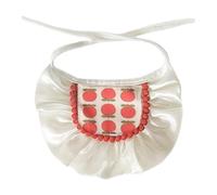 HGZLQKD Pet Bib Cat Collar Adjustable Outfits Cosplay Dress up Funny Dog Cat Costume Pet Scarf for Birthday Daily Wear Decorations, Red