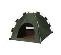HGZLQKD Pet Cat Dog Tent Dog House Semi Enclosed Summer Cat Crate Universal Dog Kennel Pet Teepee for Rabbits Kitty Puppy Outside, Green