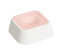 HGZLQKD Pet Water Dispenser Slow Drinking Feeder Dog Water Bowl Slow Drinking Pet Bowl for Indoor Cats, Pink