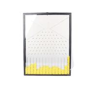 HGZLQKD Physics Demonstrator Probability Board Instrument Teaching Aid Visual Mechanism Peg Grid Clear Panel Acrylic Metal Frame suitable for classroom