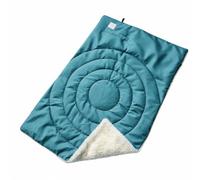 HGZLQKD Quilted Dog Mat with Carry Loop Double-Sided Foldable Fleece Dog Mat Cozy for Home, Blue, 65x95 CM