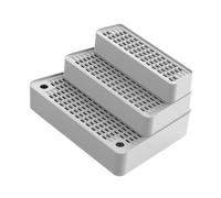 HGZLQKD Ramp for Automatic Cat Litter Box, Removable Padded Mat, Removable 3-step Cat Litter Box Stairs for Small House Cats, Light Gray