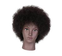 HGZLQKD Realistic Mannequin Head with Stand Versatile Portable Lightweight Wig Display Model Head for Hairdresser Head Hair Styling, Women