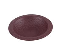 HGZLQKD Reptile Bathing Pool, Tortoise Water Bath Bowl,Terrarium Dish Plate,Tortoise Water Dish, for Lizards, Chameleon Frogs Turtle, Brownish Red