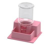HGZLQKD Reptile Feeder Automatic Water Dispenser Versatile Easy to Clean Water Feeding Bowl Dish for Frog Snake Tortoise, Pink