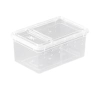 HGZLQKD Reptile Feeding Box Breeding Box Portable Transparent Terrarium Habitat Cage for Frog Gecko Bearded Dragon, Style A