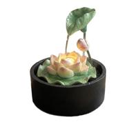 HGZLQKD Resin Lamp Indoor Tabletop Water Feature Sculpture Decor Piece With Warm Light Resin Construction Cascading Stream Suitable for living room table