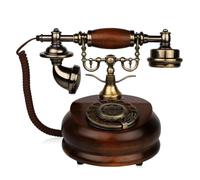HGZLQKD Retro Rotary Telephone Classic Rotary Phone with Coiled Cord and Black Handset for Tabletop Shelf Counter Display, style to 3