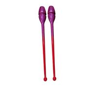 HGZLQKD Rhythmic Gymnastics Club Connectable Non Slip Easy to Control Rhythm Rod Training Equipment for Performance Competition, Purple Red, 35CM
