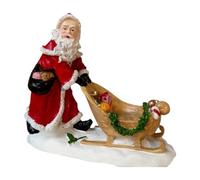 HGZLQKD Santa Claus Figurine Sculpture Adornment Cute Statue Christmas Decoration for Living Room Store Entrance Fireplace Holiday