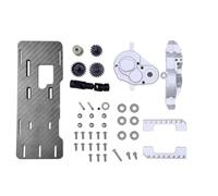 HGZLQKD Scale Vehicle Front Motor Gearbox Kit Transmission Upgrade Drive System Crawler Conversion Metal Components for Stable Weight Distribution and Direct