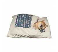 HGZLQKD Semi Enclosed Warm Pet Bed for Felines Canines with Soft Thick Padding Removable Washable Cover Suitable for Home Corner, M