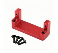 HGZLQKD Servo Mounting Bracket RC Chassis Servo Mount Aluminum Alloy CNC Frame with Side Raised Ends for Stable Fit Low Center Placement Suitable for Bashing Practice Runs , Red