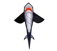 HGZLQKD Shark Kite Animal Kite Easy to Fly, Tear Resistant Outdoor Adventure Flying Toy for Park Grassland Beach, black