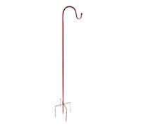HGZLQKD Shepherds Hook Garden Planter Hook Bird Feeder Pole 5 Prong Base for Patios Flower Pot, 160cm height
