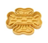 HGZLQKD Slow Feeder Bowl Eating Food Tray Anti Choking Rubber Rubber Easy to Clean Slow Down Eating Bowl for Pets Dogs Puppy Cats, yellow