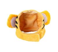 HGZLQKD Small Pet Headwear Pet Headgear Hat Costume Windproof Cute Pet Costume Hat Pet Winter Hat for Small Animal Walking Hiking, L yellow