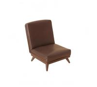 HGZLQKD Sofa Miniature Chair Upholstered Dollhouse Sofa Construction Compact Clean Structure Suitable for Room Display Small-scale Decor, Dark Brown, PU Leather Sofa Chair