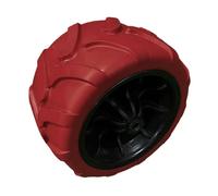HGZLQKD Solid PU Caster Wheel Spare Part Creative Replacement Heavy Duty for Mower Outdoor Camping Outdoor Camping Folding Wagon, Red