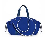 HGZLQKD Sports Racket Case Tennis Bag Racket Backpack Paddle Cover Carry Tote Lightweight Nylon Polyester Lining Zip Closure Large Rectangular Body Side, Array, Navy Blue, One Size