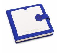 HGZLQKD Square Notebook With Buckle Closure Sketchbook Journal Diary Square Journal Faux Leather Cover With Secure Fasten and Blank Pages Suitable for artists students travel journaling, Blue
