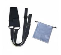 HGZLQKD Stretch Band Flexibility Strap Leg Stretcher Resistance Band Stretching Strap Adjustable Buckles Soft Padded Support suitable for ballet gymnastics exercise travel routine, Black