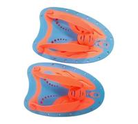HGZLQKD Swim Hand Paddles Training Hand Fin Accessories Practical Adjustable Straps Modern Portable Swim Training Gloves Pool Gear, Orange M