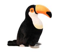 HGZLQKD Toucan Toy Tropical Animals Figure Soft Cute Early Education Bird Doll 30cm for Family Kids Boys Girls Teens