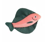 HGZLQKD Toy Catnip Toy Canvas Toy Crinkle Toy With Sensory Sounds To Keep Cats Focused Suitable for indoor cats training destructive behavior reduction, Small Flatfish