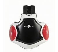 HGZLQKD Training Gear Chest Protector Torso Guard Sparring Vest With Ergonomic Fit That Moves With The Body suitable for arts practice boxing dojo workouts , Black And White