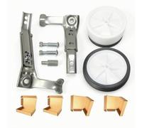 HGZLQKD Training Wheels Set Bike Balance Wheels Support Kit Adjustable Hardware Secure Attachment Metal Brackets Steadier Handling suitable for children, Silver Bracket, Boxed Packaging