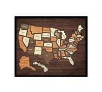 HGZLQKD Travel Puzzle United Educational Geography Puzzle Interactive Chart Wall Decoration Suitable for Family Learning Gift Giving Home Display