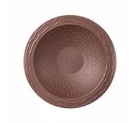 HGZLQKD Turtle Bathing Basin reptile bowl soaking tub feeding dish non slip gentle slope easy access stable base anti slip texture suitable for small turtles, Brown Red
