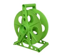 HGZLQKD Water Hose Reel Cart, Outdoor Pipe Rack with Anti-Twist And Multi-Function Hand Crank Organizer for Car Wash, Watering, And Patio Use, Green