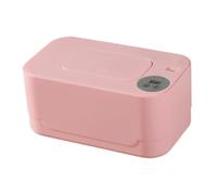 HGZLQKD Wet Wipe Warmer Diaper Wipe Warmer Portable 80Pcs Capacity Large Capacity Car LED Display Wipe Dispenser Box Baby Wipe Warmer, Pink