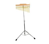 HGZLQKD Wind Chimes Percussion Musical Percussion Instrument Single Row Bar Chime for Classroom, 25 Note Argent Rack