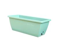 HGZLQKD Window Box Planter, Garden Flower Plant Pot, Vegetables Growing Container with Drainage Holes for Outdoor,Garden,Home, Green