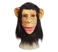 HGZLQKD with Long Black Hair Novelty Silicone Funny Headpiece for Make-Your- Ensemble-Up