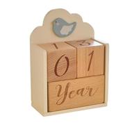 HGZLQKD Wooden Baby Milestone Age Blocks, Photo Props, Number Blocks, Unique Portable, Memories Growing up, Practical, Nursery Decor