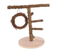HGZLQKD Wooden Bird Playground Parrot Perch Stand Wooden Cage Top Wood Tree Perch Multi Branch Perch Gym Wood Perch for Finches