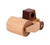 HGZLQKD Wooden Car Toy Hand Push Toy Fine Motor Skills Portable Ornament Engineering Vehicle Model for Childrens Day Themed Party, Style A