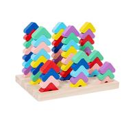 HGZLQKD Wooden Sorting Stacking Toy, Color Matching Game, Learning Sensory Toy, Stack and Sort Board for Girls Boys Children Tabletop
