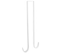 HGZLQKD Wreath Hanger for Front Door, Over The Door Hanger Hook, Easy to Install Double Sided for Holiday Spring Wreath Decorations, White