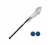 HGZLQKD Youth Equipment Stick Crosse Training Stick Stick With Aluminum Handle And Netted Pocket For Reliable Catch And Throw Suitable for coaching skill, Black, 24 Inch Youth Lacrosse Stick