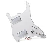 HH Brass Cover Pickguard Electric Guitar Pickguard LP Humbucker Loaded Prewired Scratchplate Ceramic