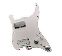 HH Brass Cover Two Spliting Electric Guitar Pickguard LP Style Humbucker Loaded Prewired Scratchplate With Converter