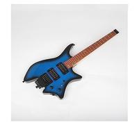 HH Double Coil Pickup With Locking String Headless Electric Guitar Set With Professional Speaker Headless Guitars for Adults (Color : 01)