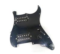 HH Guitar Pickguard Electric And Two Black Humbucker Loaded Prewired Scratchplate Assembly