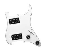HH Guitar Pickguard Electric And Two Black Humbucker Loaded Prewired Scratchplate Assembly (Color : 02)
